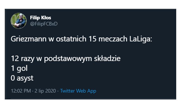 LICZBY Griezmanna w ostatnich 15 meczach LaLiga! :D